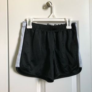 Black and white shorts
